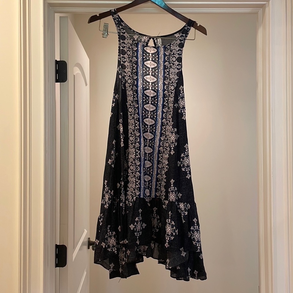 Free People Intimately High Low Ruffle Hem Cut Out Dress
